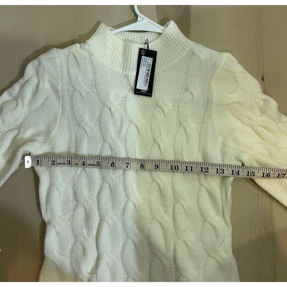 PLT NWT Women Knit Minimalist Maxi Knit Sweater Dress Comfy Old Money Fall Chic - Picture 10 of 12